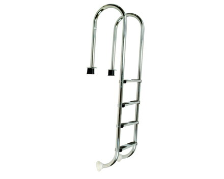 Rebrík z nehrdzavejúcej ocele Muro (Slim) so 4 stupňami, AISI 304