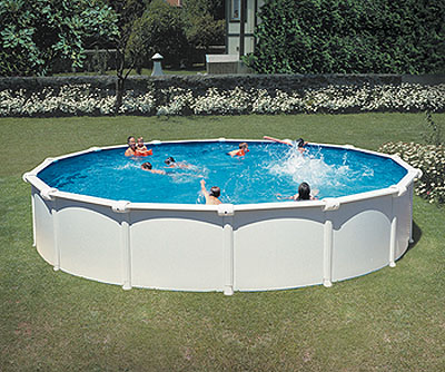 Bazén do záhrady okrúhleho tvaru. Predaj záhradných bazénov.