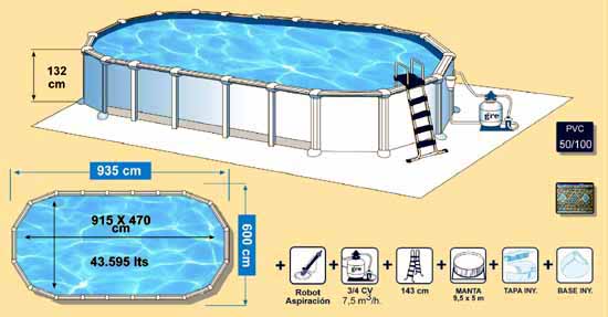 Záhradný bazén oválneho tvaru. Moderný a kvalitný bazén.