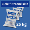 Filtračné sklo na filtrovanie bazénov, 25kg