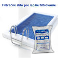 Filtračné sklo na filtrovanie bazénov, 25kg