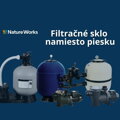 Filtračné sklo do bazénovej filtrácie NATURE WORKS 20 kg