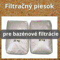 Filtračný piesok 25 kg do  bazénovej filtrácie, kremičitý piesok