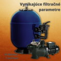 Bazénová filtračná sada, laminátový filter a čerpadlo, 7 m3/hod,  400mm