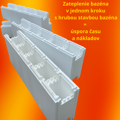 Polystyrénové bazénové tvárnice na stavbu bazéna BIGBLOK (1 BIGBLOK = 2,5 x MINIBLOK)
