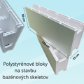 Polystyrénové bazénové tvárnice na stavbu bazéna BIGBLOK (1 BIGBLOK = 2,5 x MINIBLOK)