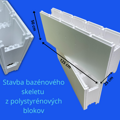 Polystyrénové bazénové tvárnice na stavbu bazéna BIGBLOK (1 BIGBLOK = 2,5 x MINIBLOK)
