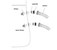 Hadicový adaptér pre bazénovú filtráciu BESTWAY Flowclear 58236