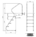Bazénový rebrík z nerezovej ocele AISI-316 ASTRALPOOL Fluidra 11979