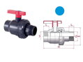 Bazénový guľový uzatvárací ventil so závitom Cepex 11376 PVC-U