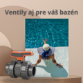 Bazenársky guľový ventil 63mm CEPEX 2