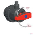 Tlakové rozvody 63mm - bazénové guľové ventily PN16
