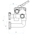 Hydraulický 6-cestný bazénový ventil ASTRALpool 1 1/2