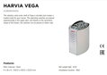 Saunová pec Harvia Vega BC90E s výkonom 9,0 kW