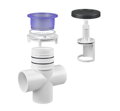 Trojcestný regulátor DIVERTER dvojpalcový Wellis AKU1489 LED lighted V2
