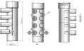 Rozbočka pre vírivky manifold 50mm na hydromasážnu trysku