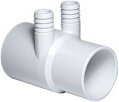 Rozdelovač na vodu 2" x (2) 3/4" RB spigot