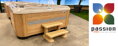 Schody k vírivke LUXURY OAK pre bezpečný vstup do vírivky a vane