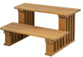 Drevené schody THERMOWOOD pre vírivky a drevené kade