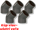 Koleno 45° 50mm - set 5 kusov