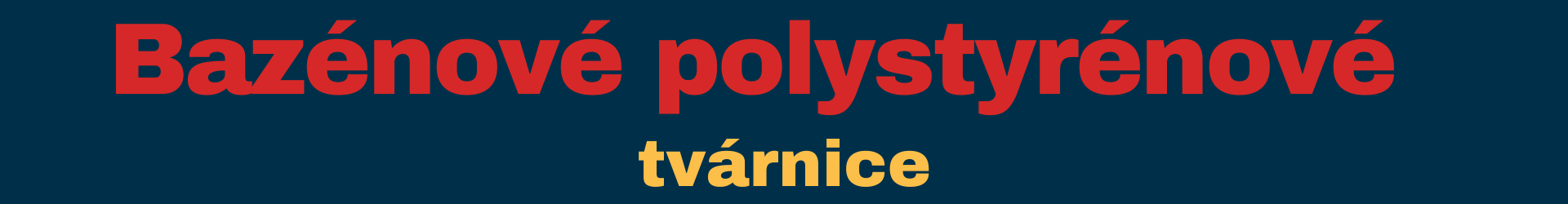 Bazénové polystyrénové tvárnice
