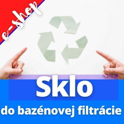 Filtračné sklo do bazénovej filtrácie