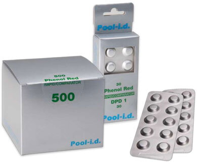 Náhradné tablety  Red Phenol (pH) do tabletových testerov