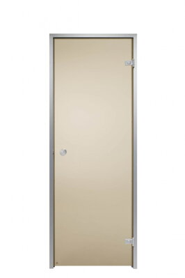 Dvere do parnej sauny 790 x1990 mm - bronzové sklo