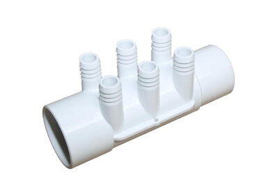 Rozdelovač vírivkový 2" x (6) 3/4" spigot RB, pre vírivku