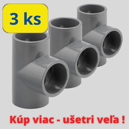 Téčko, T-kus 50mm, 3 kusy bazénových tvaroviek za výhodnú cenu