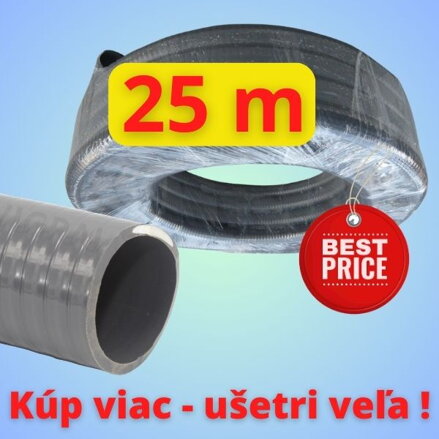 Bazenárska flexi hadica 50mm, kotúč 25 bm