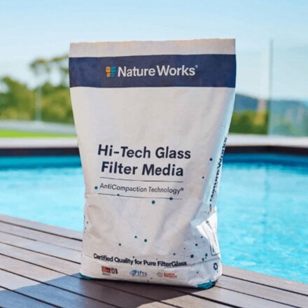 Filtračné sklo do bazénovej filtrácie NATURE WORKS 20 kg