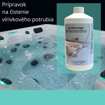 Čistenie a dezinfekcia  potrubia vo vírivke,  SPA ROHRREINIGER 1 l