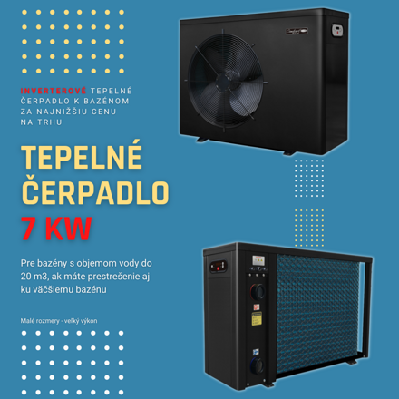 Tepelné čerpadlo FAIRLAND inverterové ku malému bazénu 7 kW