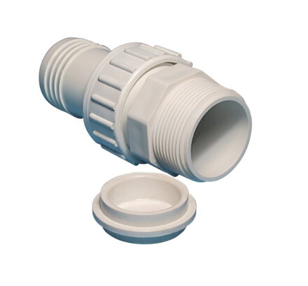 Hadicový tŕň 1,5" US závit k bazénovej hadici 38 mm so záslepkou
