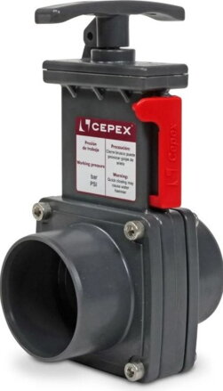 Bazenársky šupatkový ventil 50mm CEPEX 1 1/2"