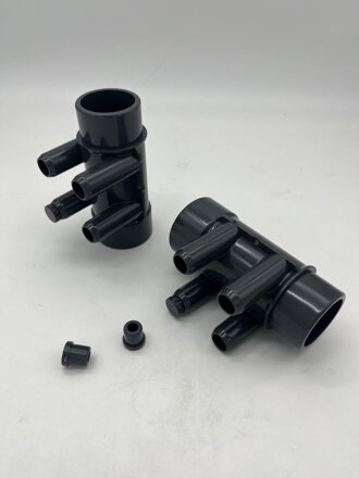 Rozdelovač 50mm x (4) ¾” SB pre hydromasážne vane