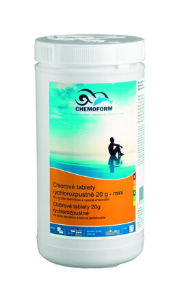 Chlórové tablety 20g mini -  pomaly rozpustné 1kg