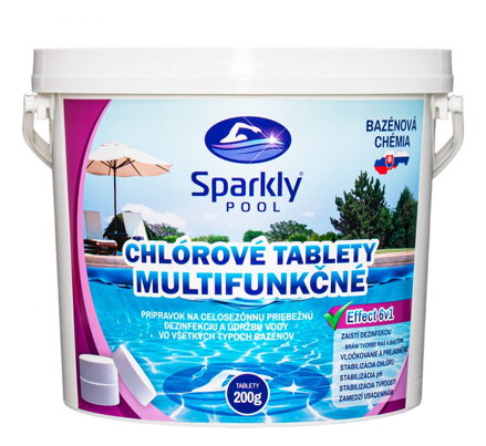 Chlórové tablety multifunkčné 6v1 3 kg MAXI