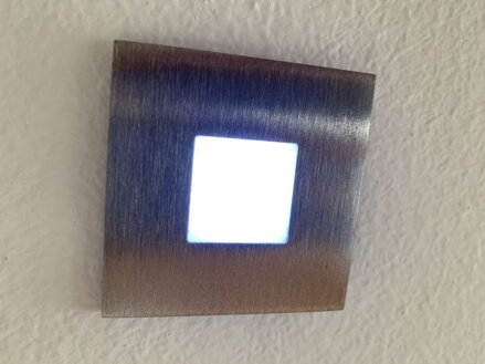 LED svetlo do parnej sauny: 100 x 100 mm - studená biela