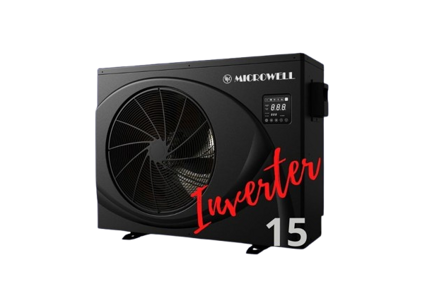 Tepelné čerpadlo bazénové inverterové HP1500 black 15kW