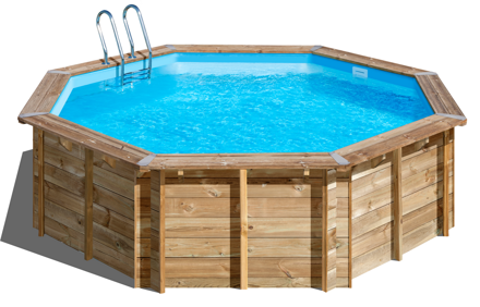 Drevený bazén s fóliou TPG: Ø 400 x 119 cm  