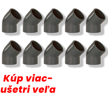 Koleno 45° 50mm - set 10 kusov