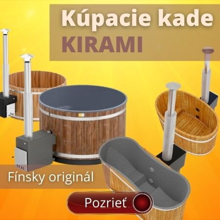 kúpacie kade KIRAMI z Fínska kúpacie sudy
