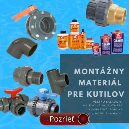 montážny a inštalačný materiál k bazénu montážny materiál k bazénu