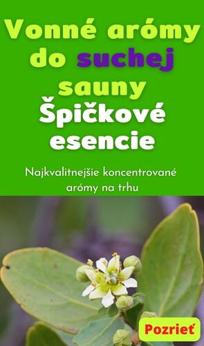 vonné esencie do suchej sauny