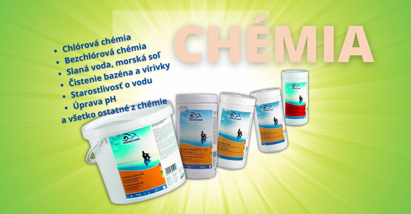 Bazénová a vírivková chémia a prípravky na údržbu 