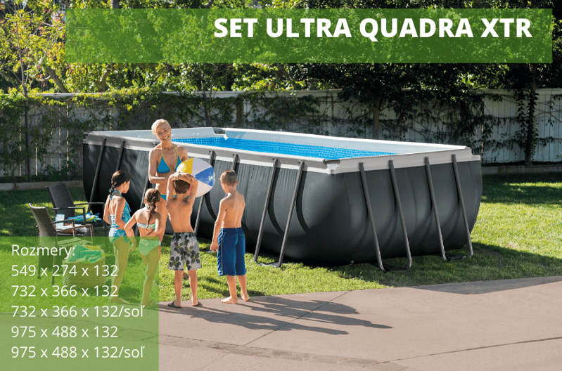 obdĺžnikový záhradný bazén v cene filtrácia