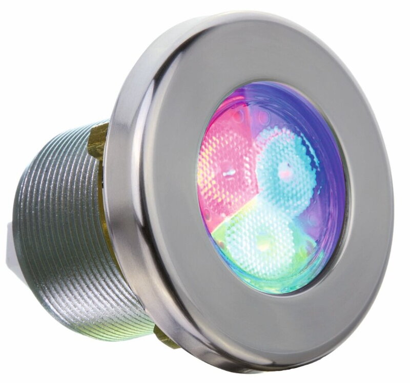 MINI LED RGB bazénový reflektor z nehrdzavejúcej ocele - farebný 4 W Ø 97mm