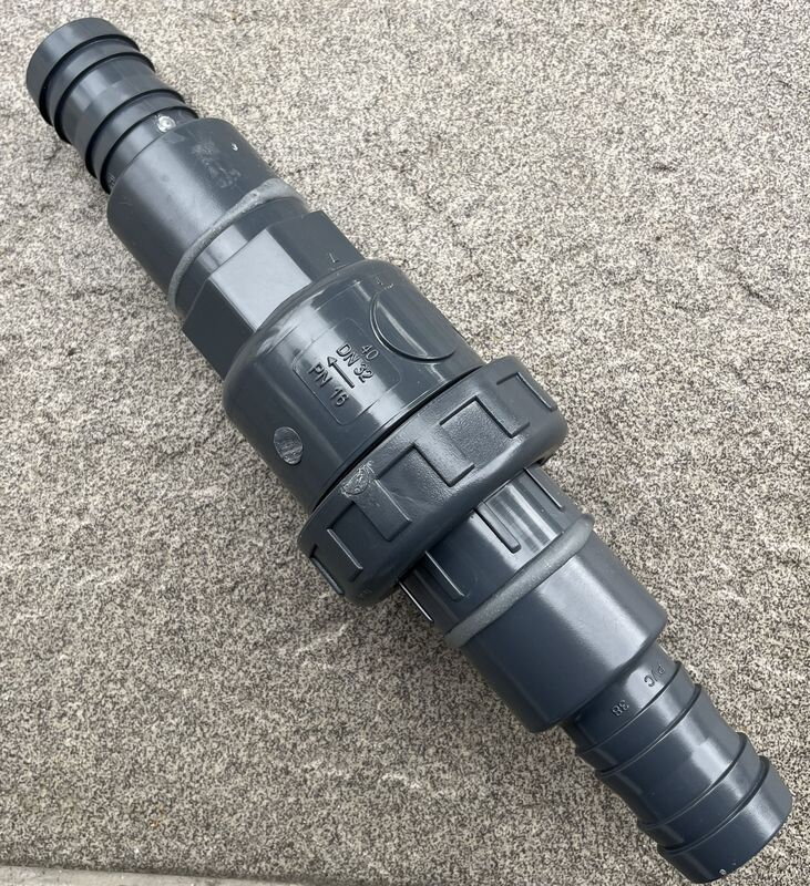 Hadicová spätná klapka 38 mm pre bazény Hadicová spätná klapka 38 mm pre bazény